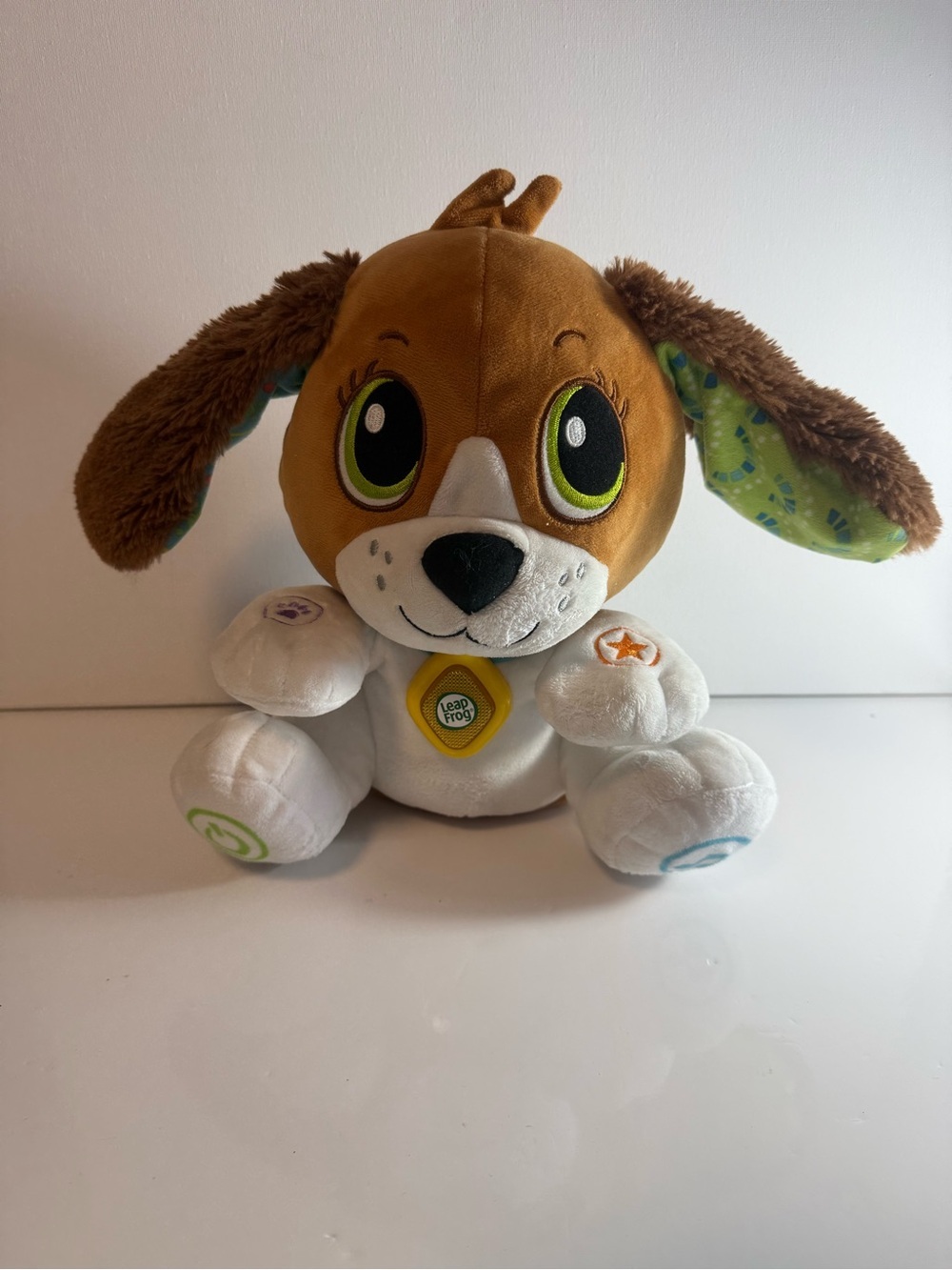 Leap Frog Speak  Learn Puppy Dog Stuffed Plush Animal Educational Play Toy 12+